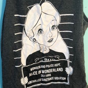 Alice in Wonderland screen printed tank.